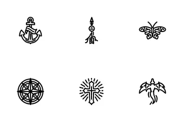 Tattoo Retro Vintage Icon Pack