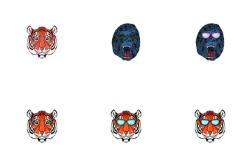 Tattoo Style Animals Icon Pack