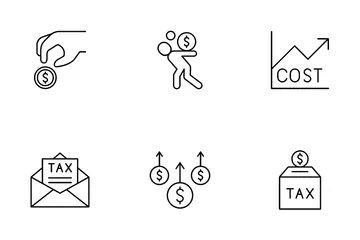 Tax And Cost Icon Pack