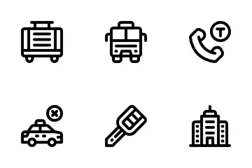 Taxi Service Icon Pack