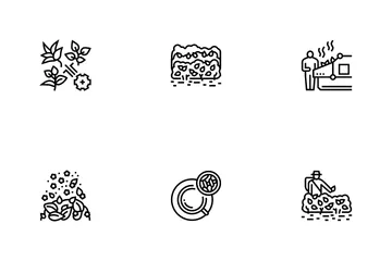 Tea Drink Production Icon Pack