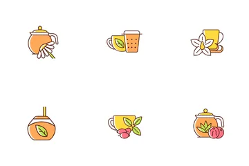 Tea Drinking Icon Pack