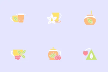 Tea Drinking Icon Pack
