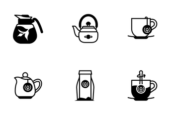 Tea Time (glyph) Icon Pack