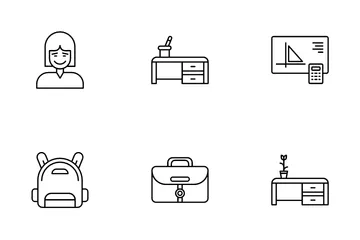 Teacher And Student Icon Pack