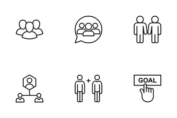 Team Work And Stakeholders Vol 1 Icon Pack