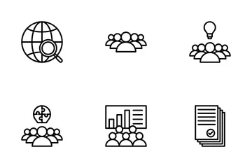 Teamwork And Business Icon Pack