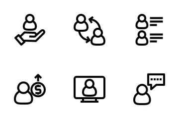 Teamwork And Stakeholder Icon Pack