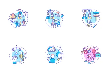 Teamwork Concept Icon Pack