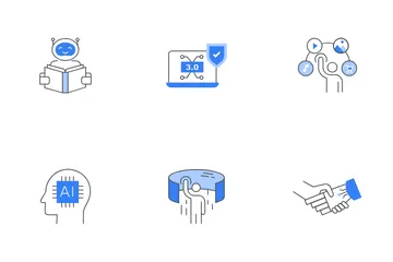Tech Evolution And Collaboration Icon Pack
