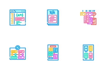 Technical Writer Document Manual Icon Pack