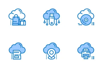 Technologie cloud Pack d'Icônes