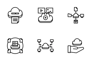 Technologie cloud Pack d'Icônes