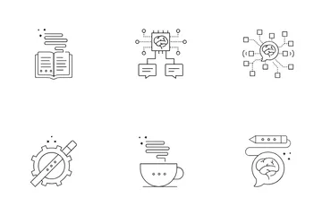 Technologie de l'IA et de l'apprentissage automatique Pack d'Icônes