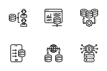 Technologie de réseau Pack d'Icônes