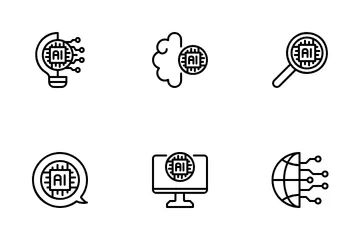 Technology Artificial Intelligence Icon Pack