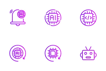 Technology Artificial Intelligence Icon Pack