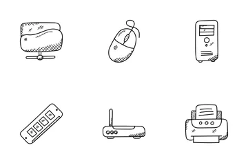 Technology Doodle Icons  Icon Pack