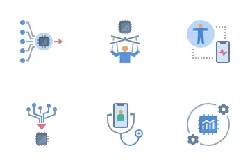 Technology In Daily Life Icon Pack