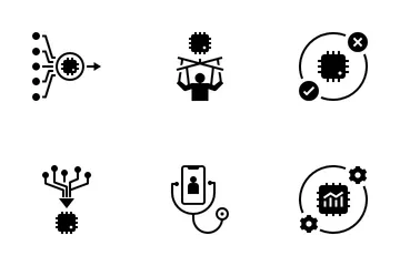 Technology In Daily Life Icon Pack