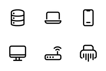 Technology Regular Icon Pack