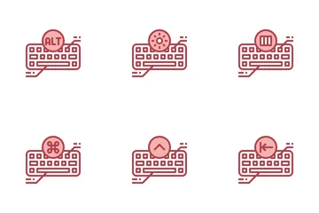 Teclado Pacote de Ícones