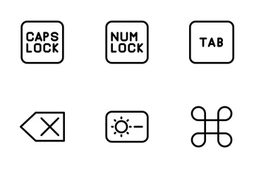 Teclado Pacote de Ícones