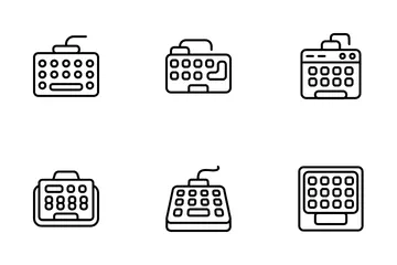Teclado do dispositivo Pacote de Ícones