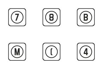 Teclado virtual Pacote de Ícones