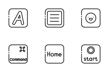 Teclas do teclado Pacote de Ícones