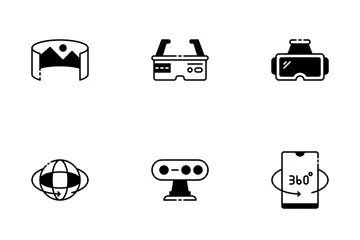 Tecnologia AR e VR Pacote de Ícones