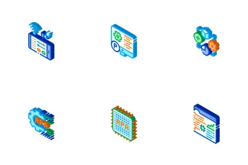 Tecnologia cibernética Rpa Icon Pack