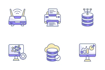 Tecnologías de la información Paquete de Iconos