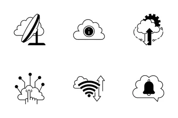 Tecnologia de nuvem 1 Pacote de Ícones