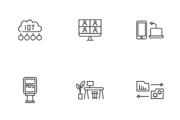 Tecnología de oficina Paquete de Iconos