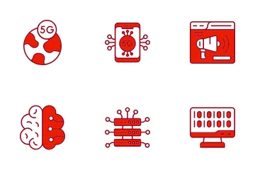 Tecnología digital Paquete de Iconos