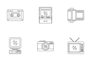 Tecnologia dos anos 90 Pacote de Ícones