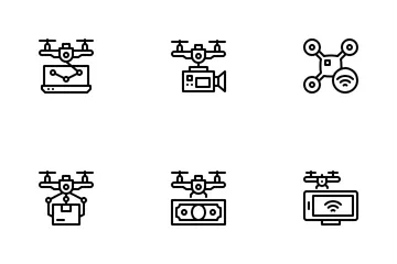 Tecnologia Drone Pacote de Ícones