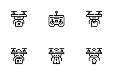 Tecnologia Drone Pacote de Ícones