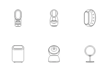 Tecnologia e tecnologia eletrônica Pacote de Ícones