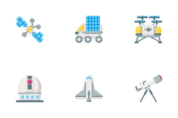 Tecnología espacial Paquete de Iconos