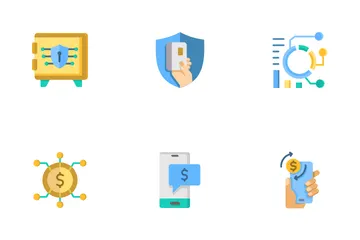 Tecnologia Financeira Icon Pack