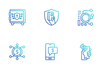 Tecnología financiera Icon Pack