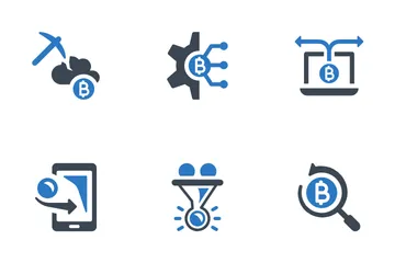 Tecnología financiera Paquete de Iconos