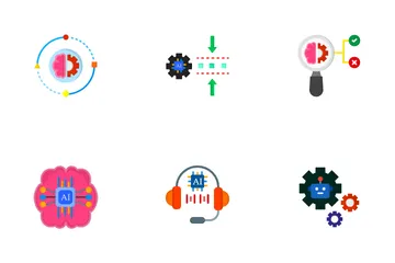 Tecnología de IA Icon Pack