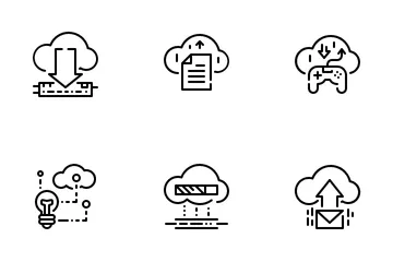 Tecnología en la nube Paquete de Iconos