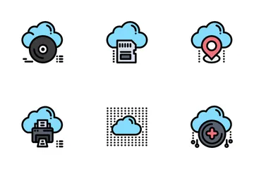 Tecnología en la nube Paquete de Iconos