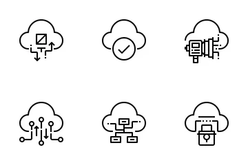 Tecnología en la nube Paquete de Iconos