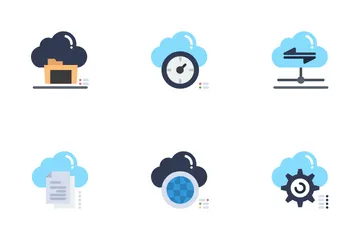 Tecnología en la nube Paquete de Iconos