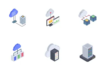 Tecnología en la nube Paquete de Iconos